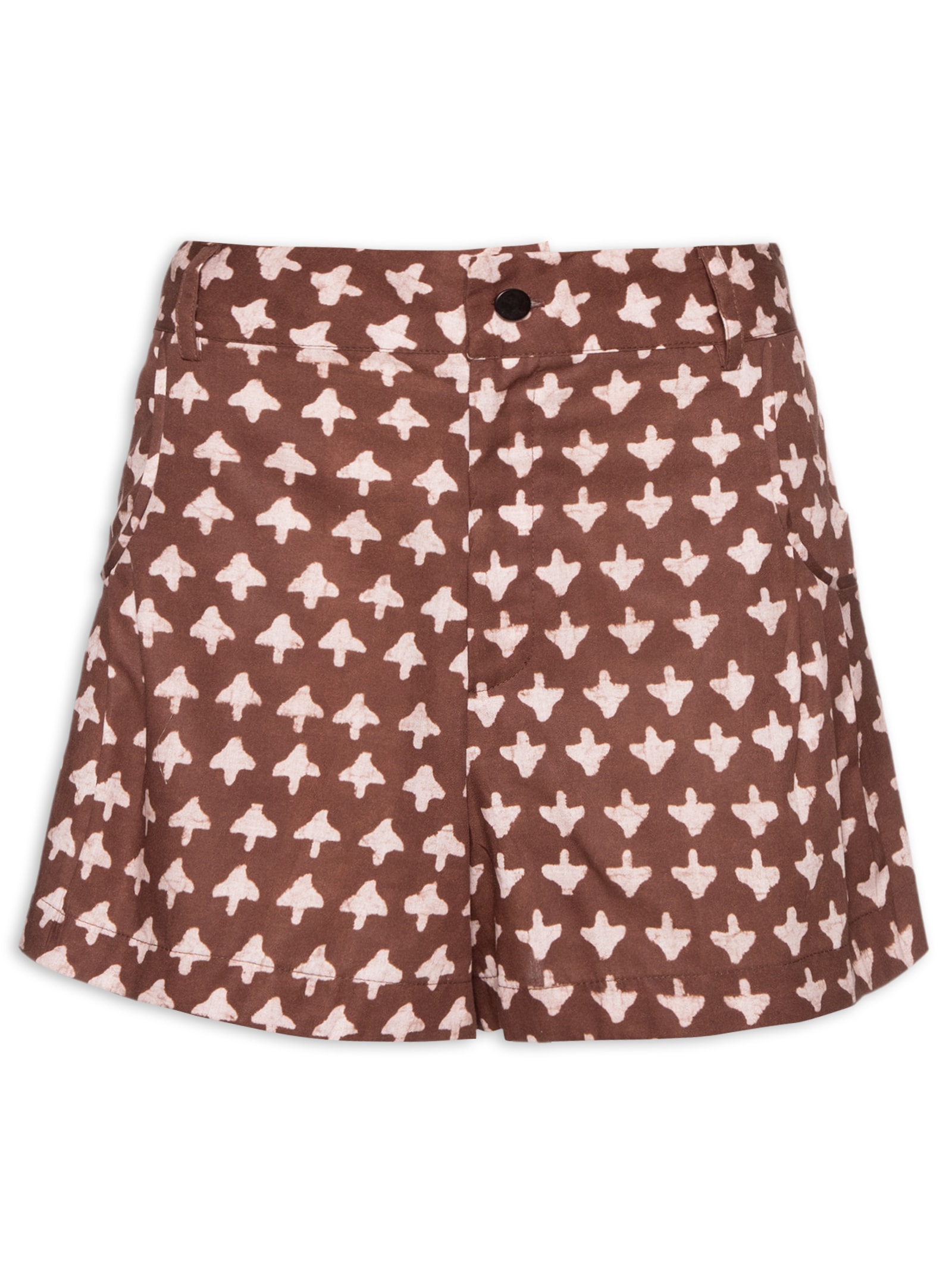 Short Estampado Setas Marrom  Animale Jeans
