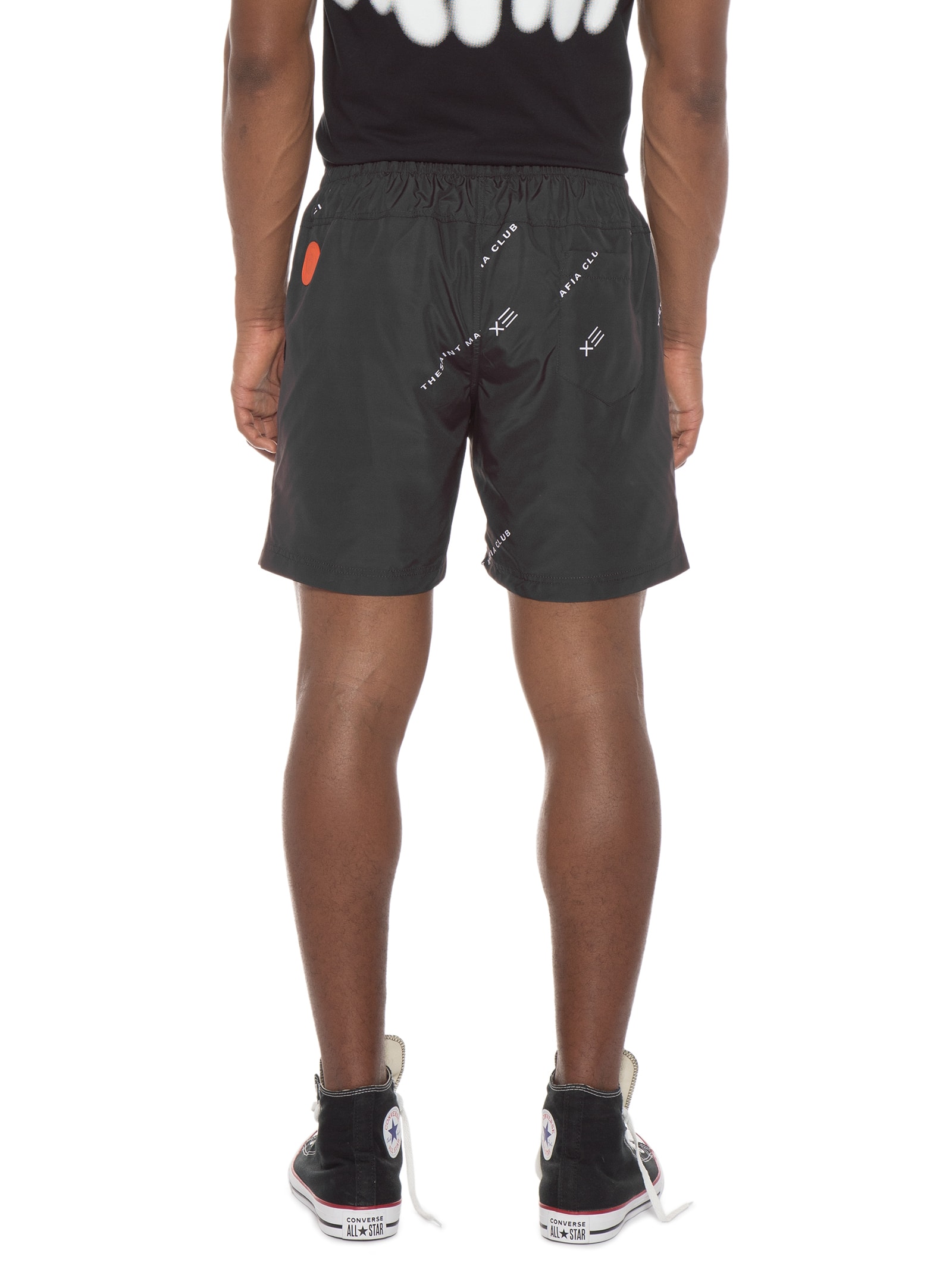 Short Estampado Tactel - Preto - The Saint Mafia