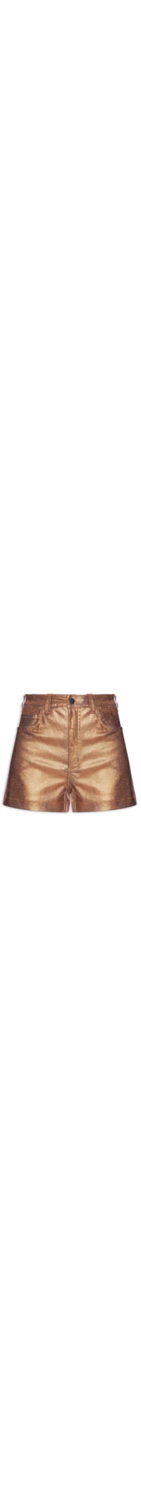 Short Feminina Metalizado - Dourado