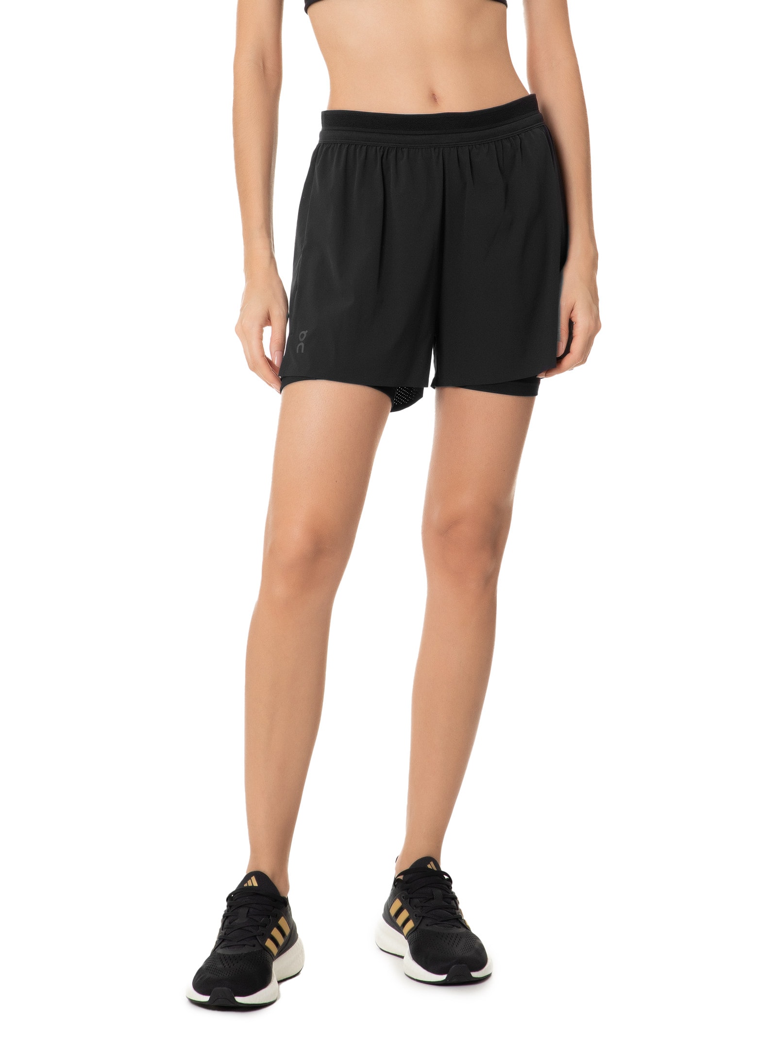 Short Feminino 3 Performance 2/1 Preto On Running