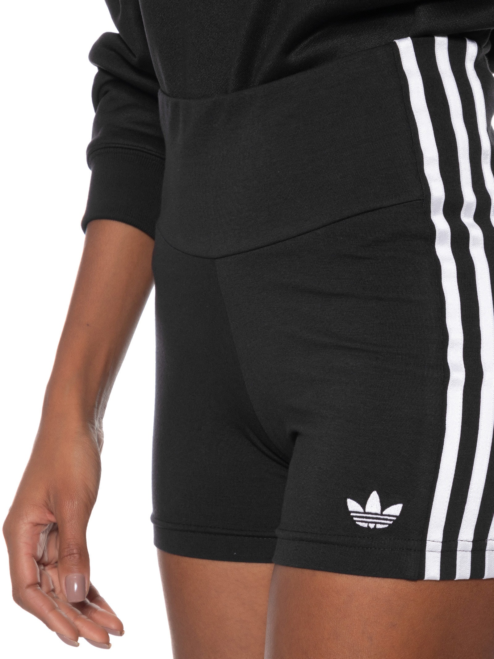 Short Feminino 3 Stripes Tight Preto Adidas Originals