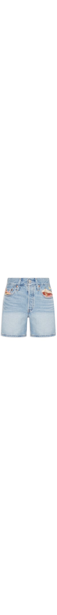 Short Feminino 501® MID Thigh - Azul