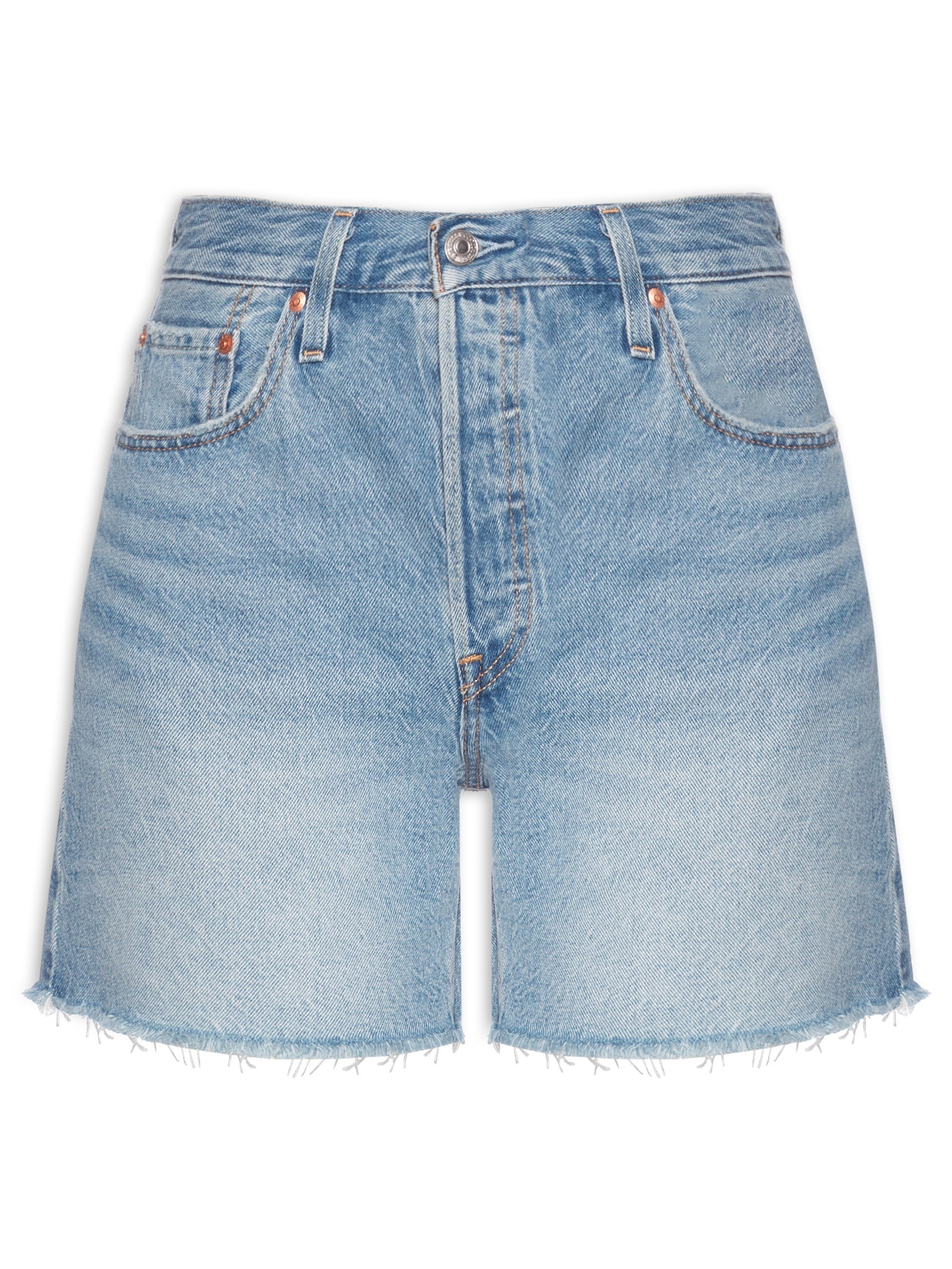 Short Feminino 501® Original Mid Thigh Lw Azul Levi's