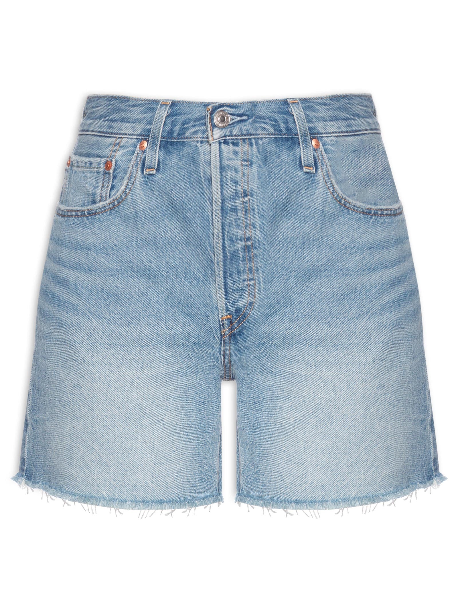 Short Feminino 501® Original Mid Thigh Lw Azul Levi's