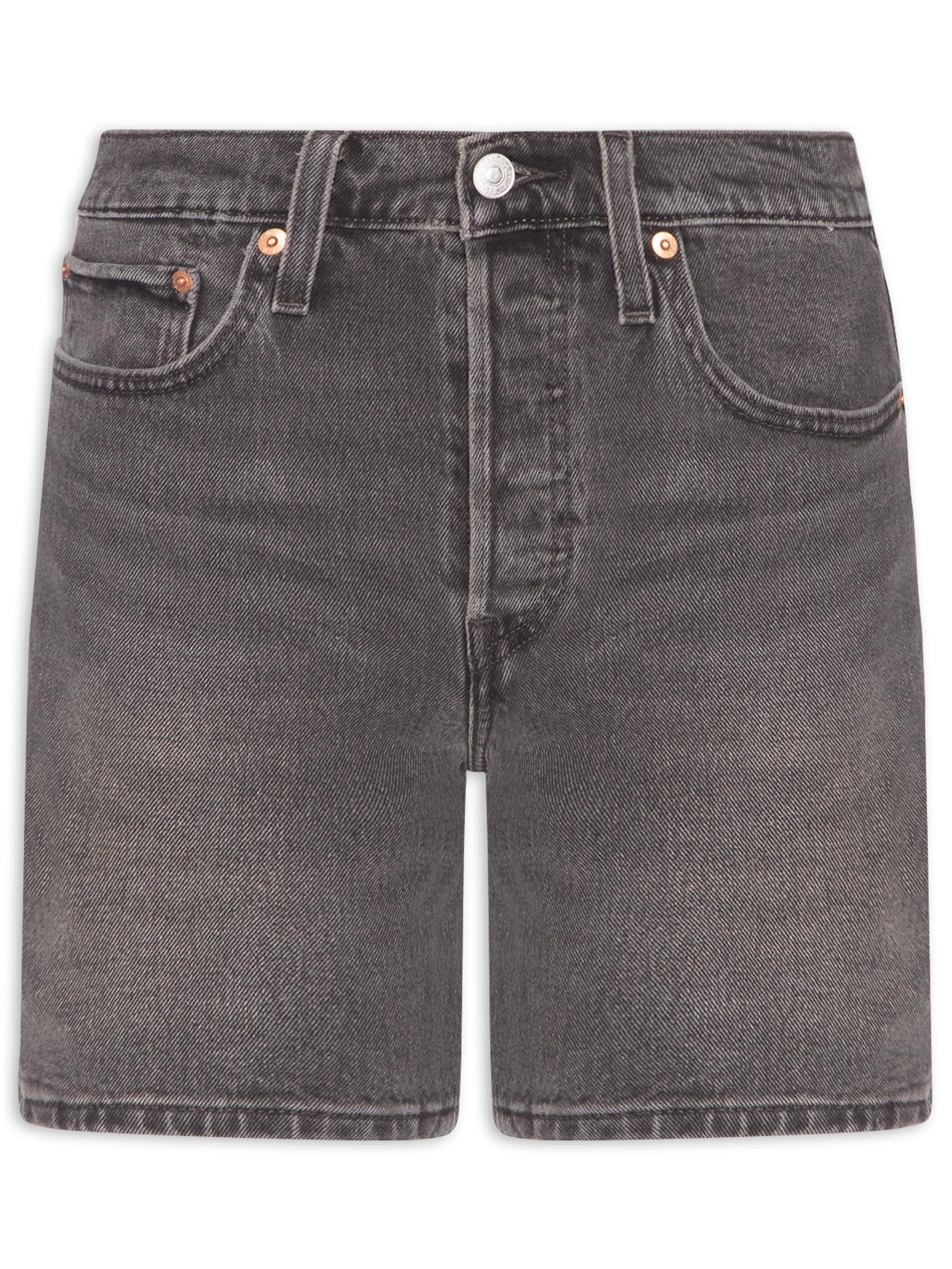 Short Feminino 501® Original Mid Thigh Preto Levi's