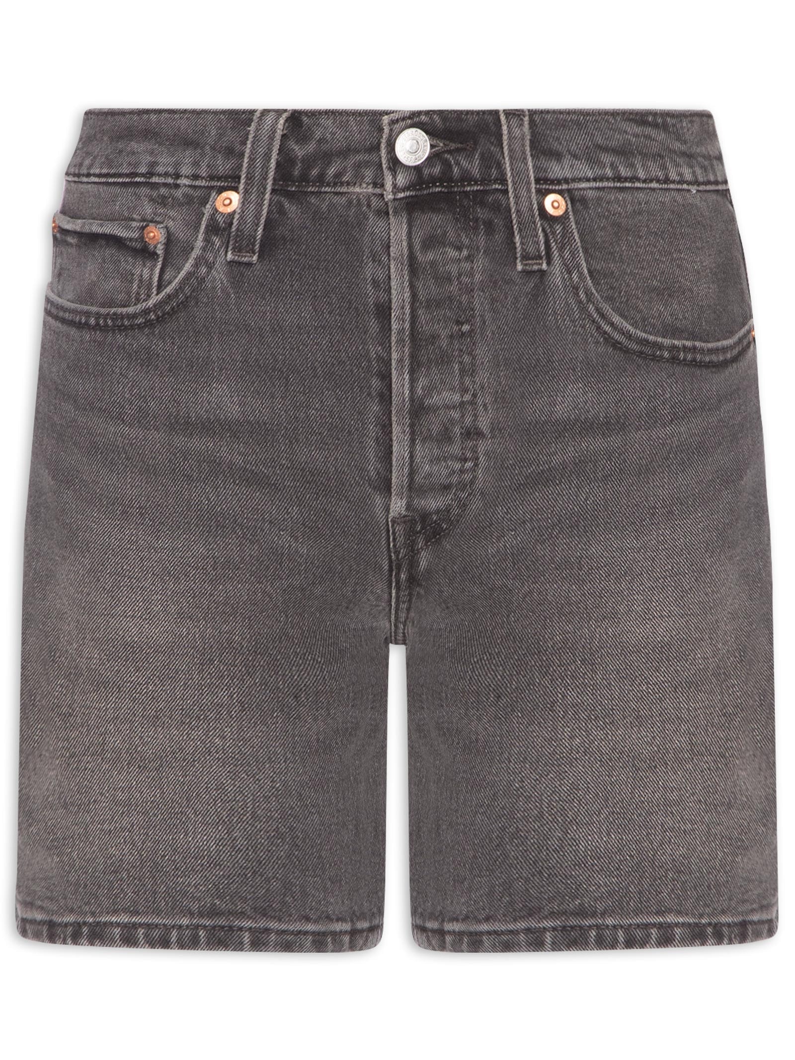 Short Feminino 501® Original Mid Thigh Preto Levi's