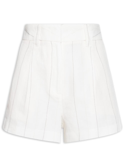 Short Feminino Alfa Listrada – Branco