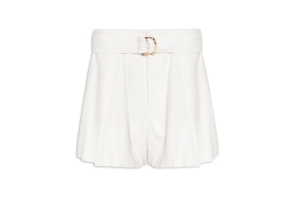 Short Feminino Alfaiataria Balonê - Branco