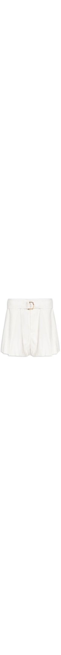 Short Feminino Alfaiataria Balonê - Branco