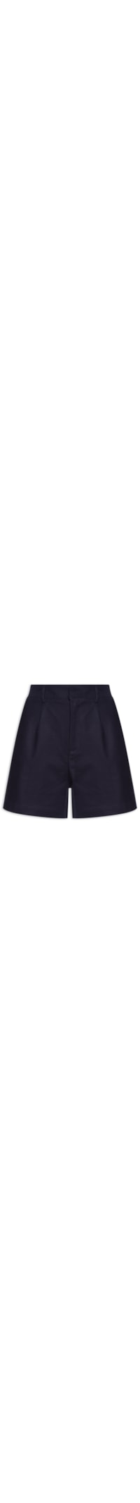 Short Feminino Alfaiataria Básico - Azul