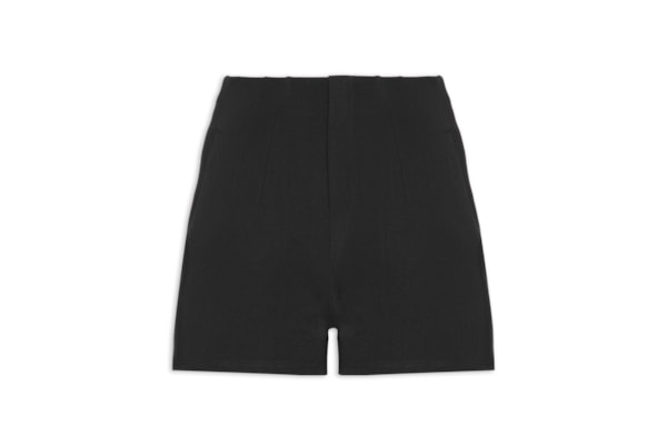 Short Feminino Alfaiataria Básico - Preto