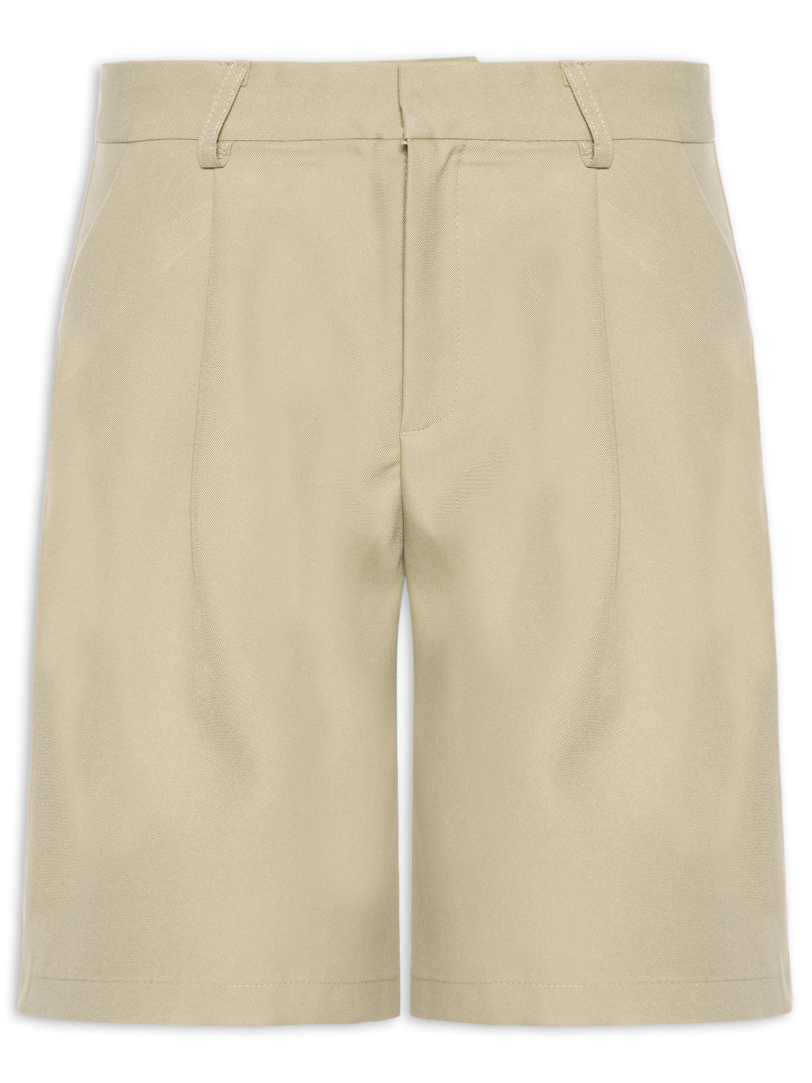 Short Feminino Alfaiataria Bege Basiq
