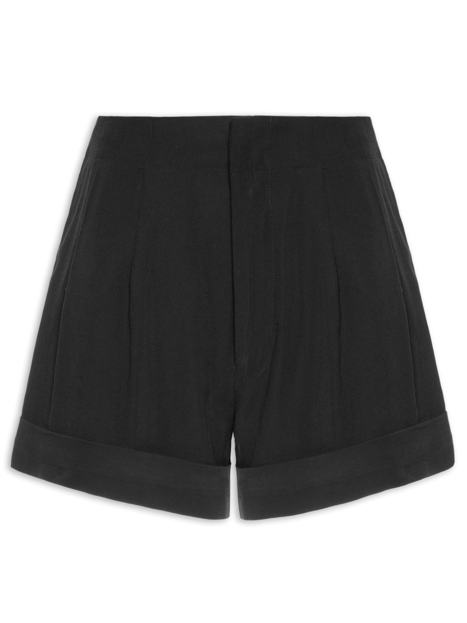 Short Feminino Alfaiataria Bolso Preto Farm
