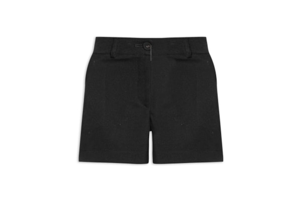 Short Feminino Alfaiataria Bolso - Preto