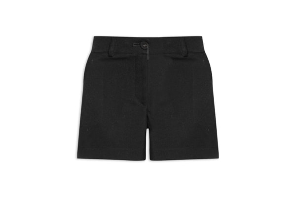 Short Feminino Alfaiataria Bolso - Preto