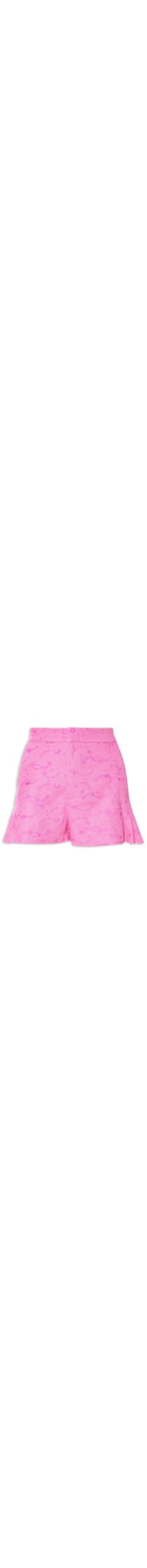 Short Feminino Alfaiataria Com Pregas - Rosa
