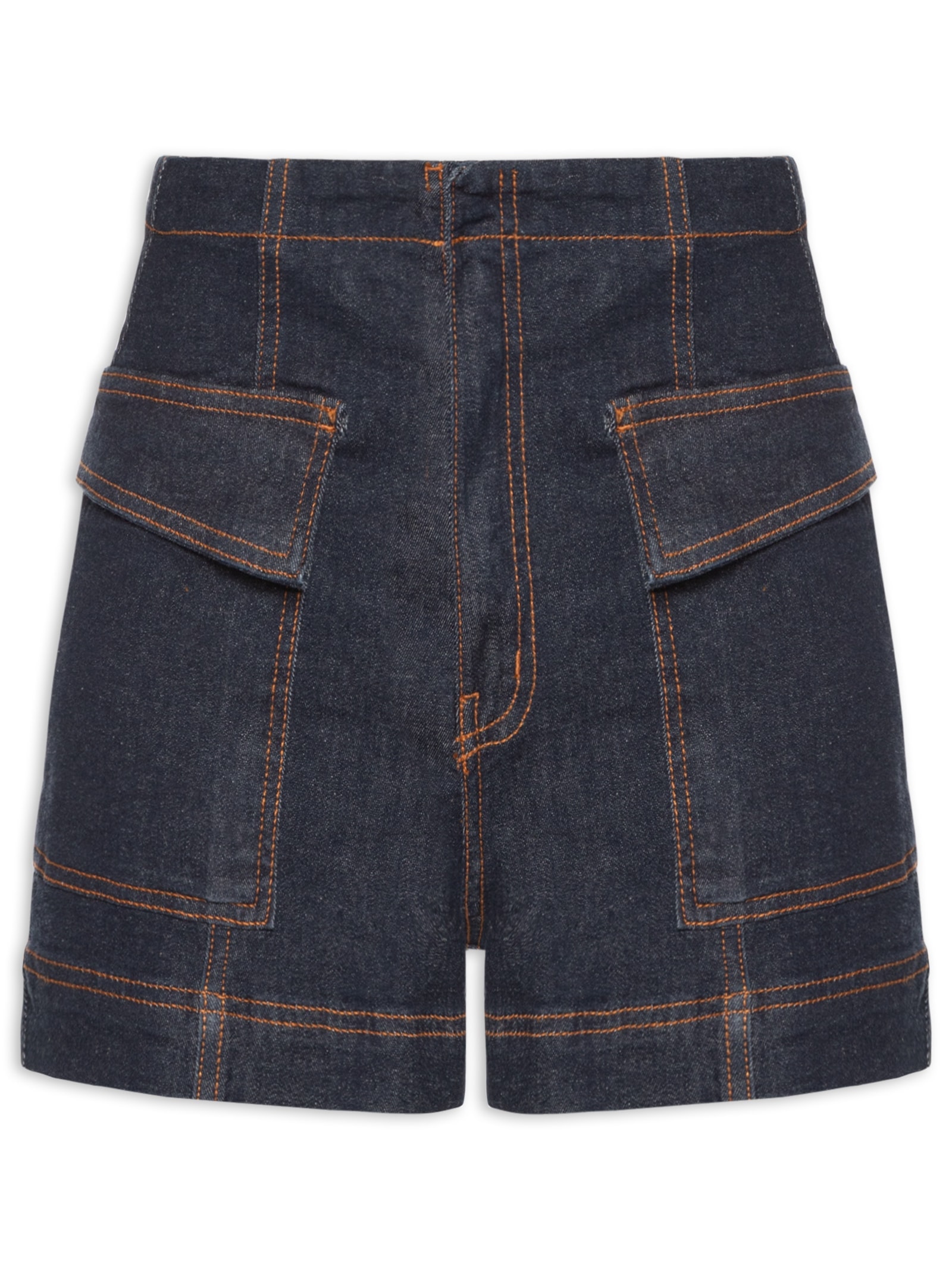 Short Feminino Alfaiataria Confort Azul  Dress To