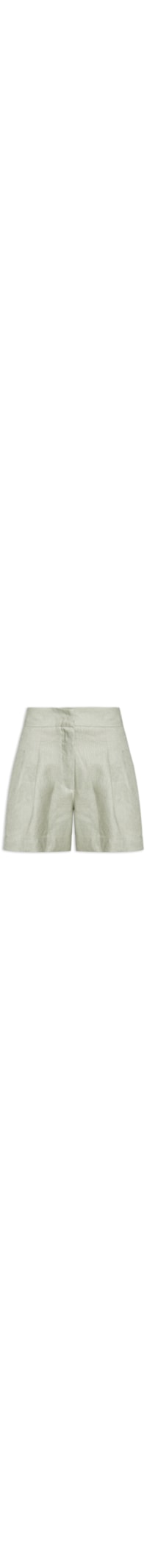 Short Feminino Alfaiataria Linho - Verde