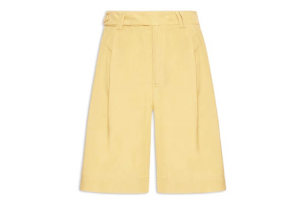 Short Feminino Alfaiataria Marieta - Amarelo