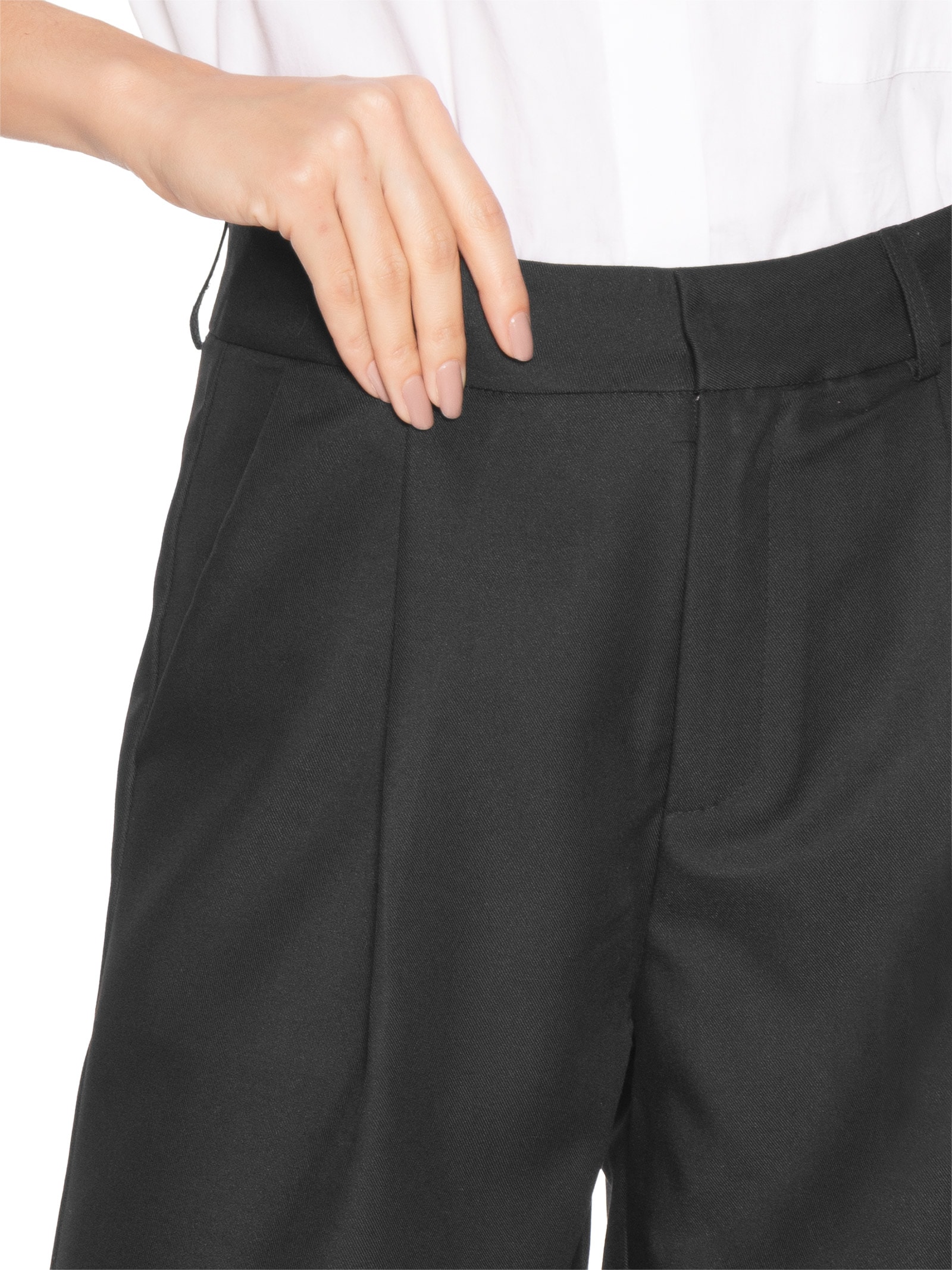 Short Feminino Alfaiataria Preto Basiq