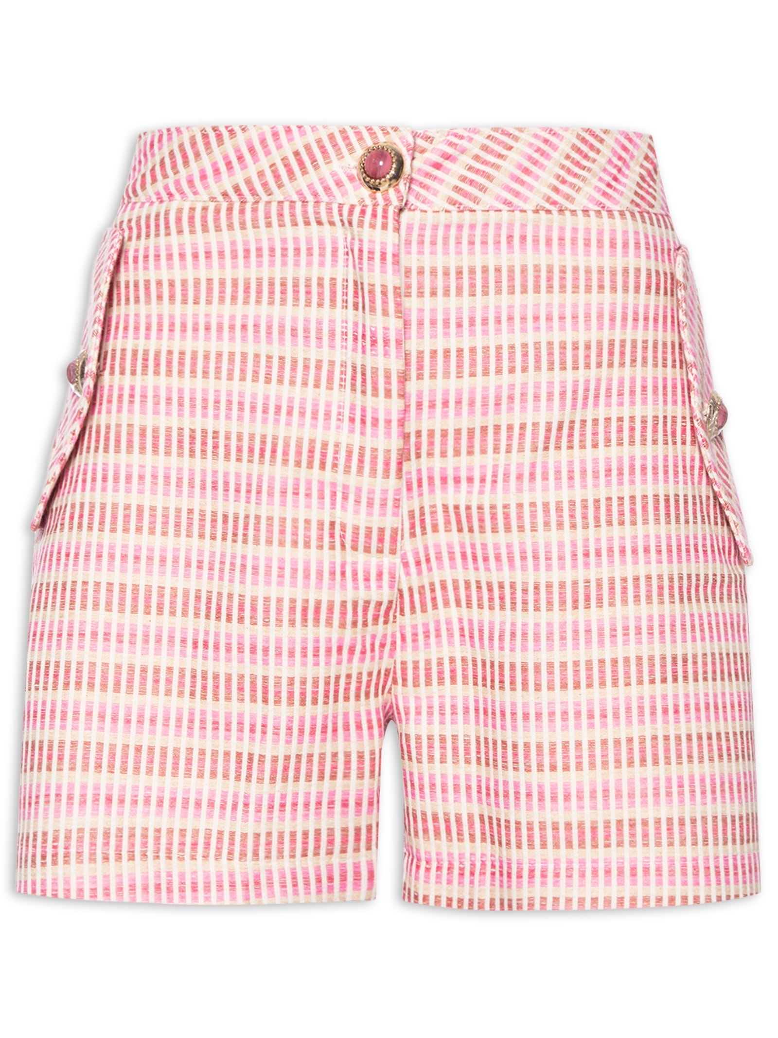 Short Feminino Alfaiataria Rosa Lança Perfume