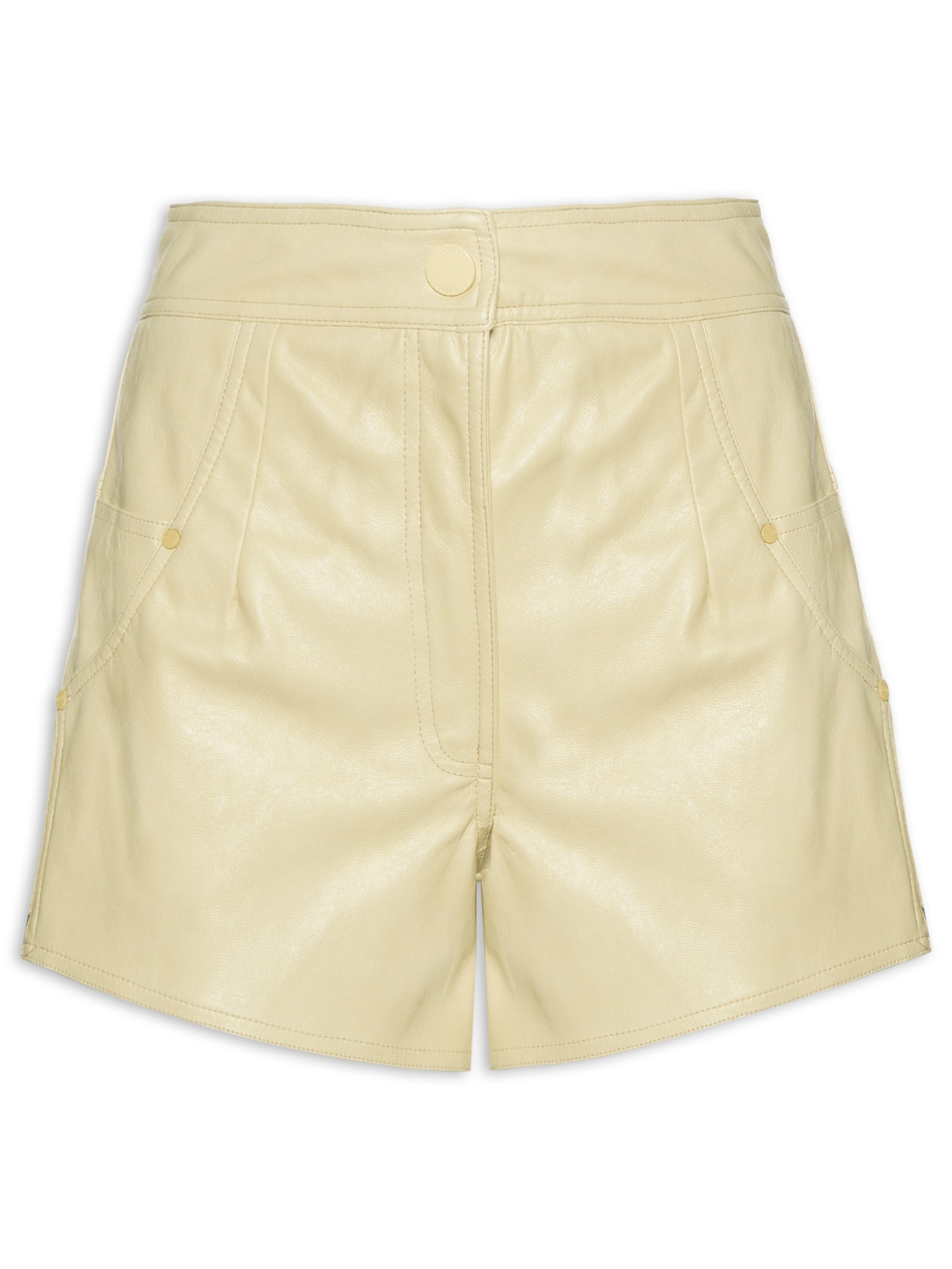 Short Feminino Amarelo Open