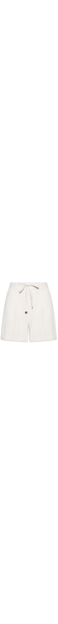 Short Feminino Amarração com Linho - Bege