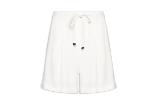Short Feminino Amarração com Linho – Branco