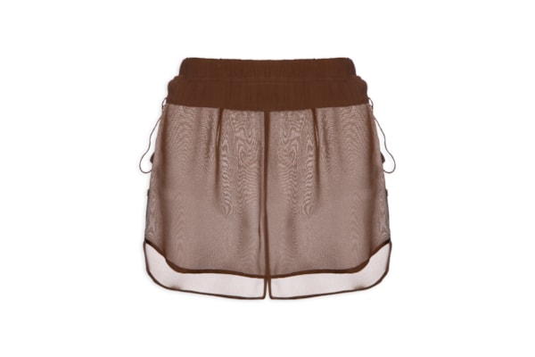 Short Feminino Amarração Resort - Marrom