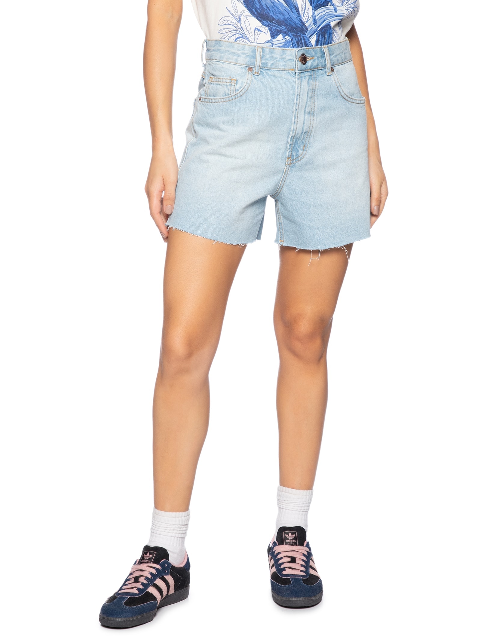Short Feminino Antique Claro Azul Farm