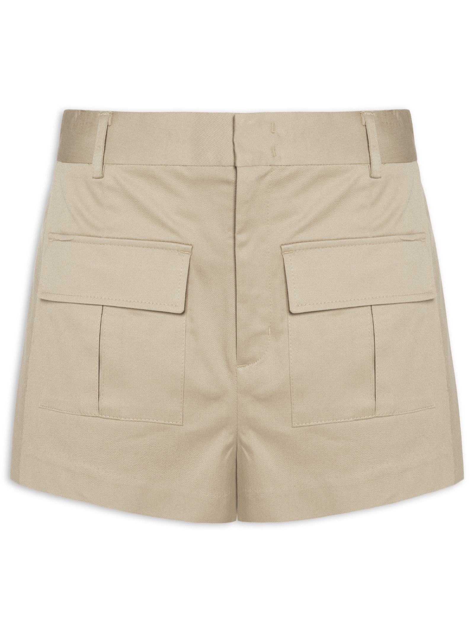 Short Feminino Asa Delta Bege Animale