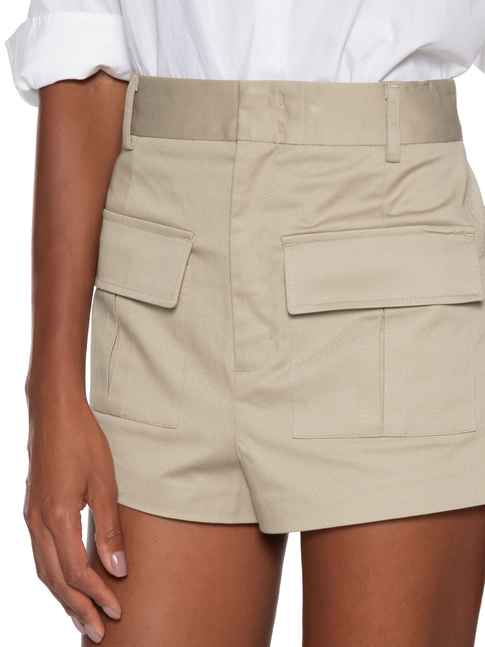 Short Feminino Asa Delta Bege Animale