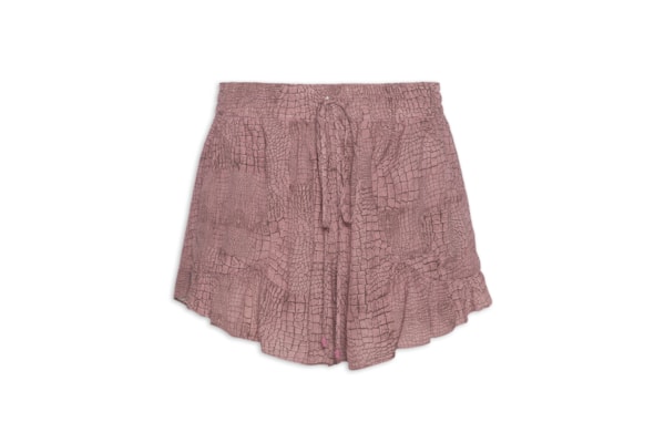 Short Feminino Asa Delta Croco - Bege