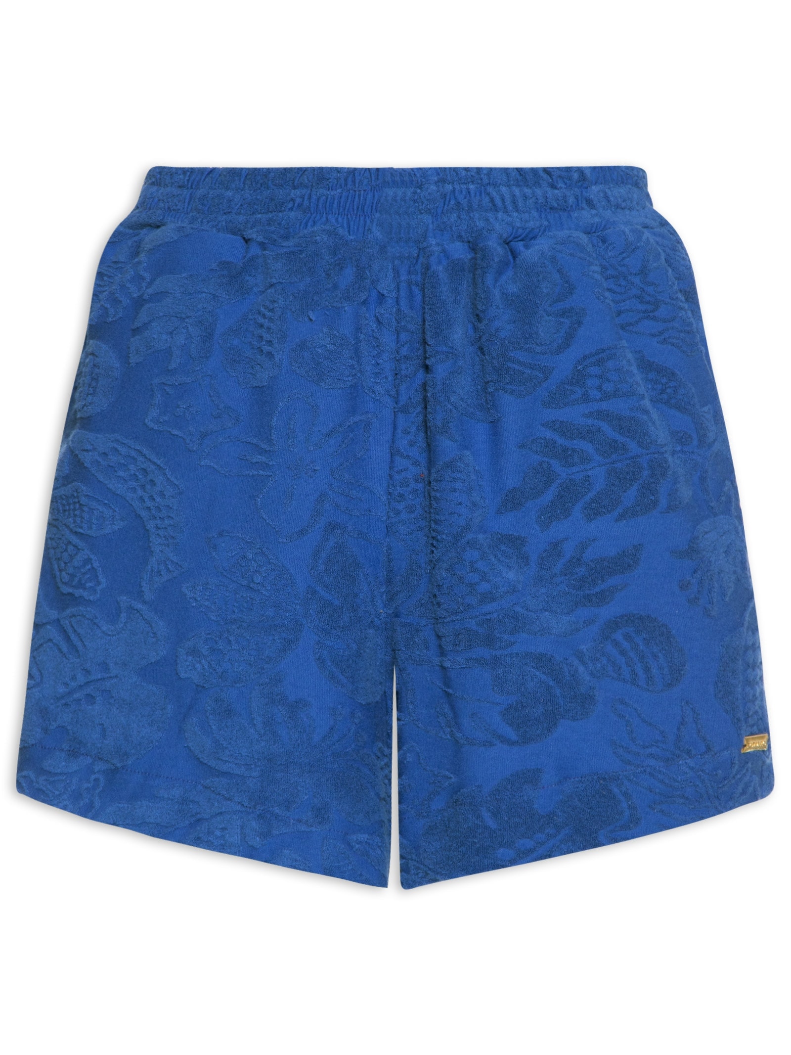 Short Feminino Atoalhado Azul Farm Praia