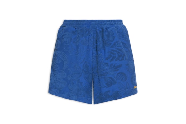 Short Feminino Atoalhado - Azul