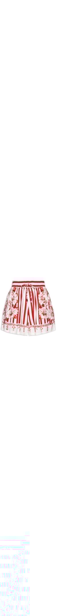 Short Feminino Aurora Tropical - Vermelho