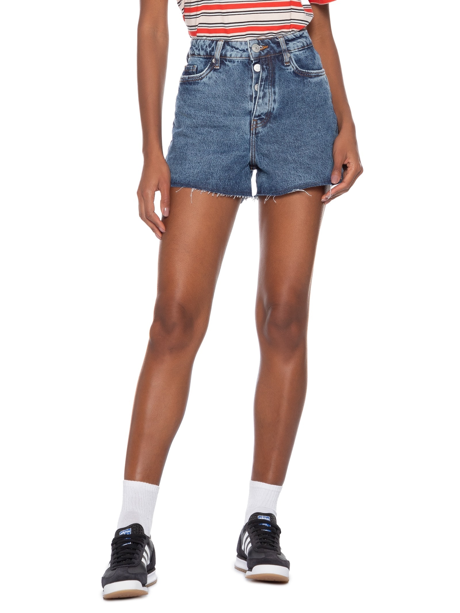 Short Feminino Azul Hering