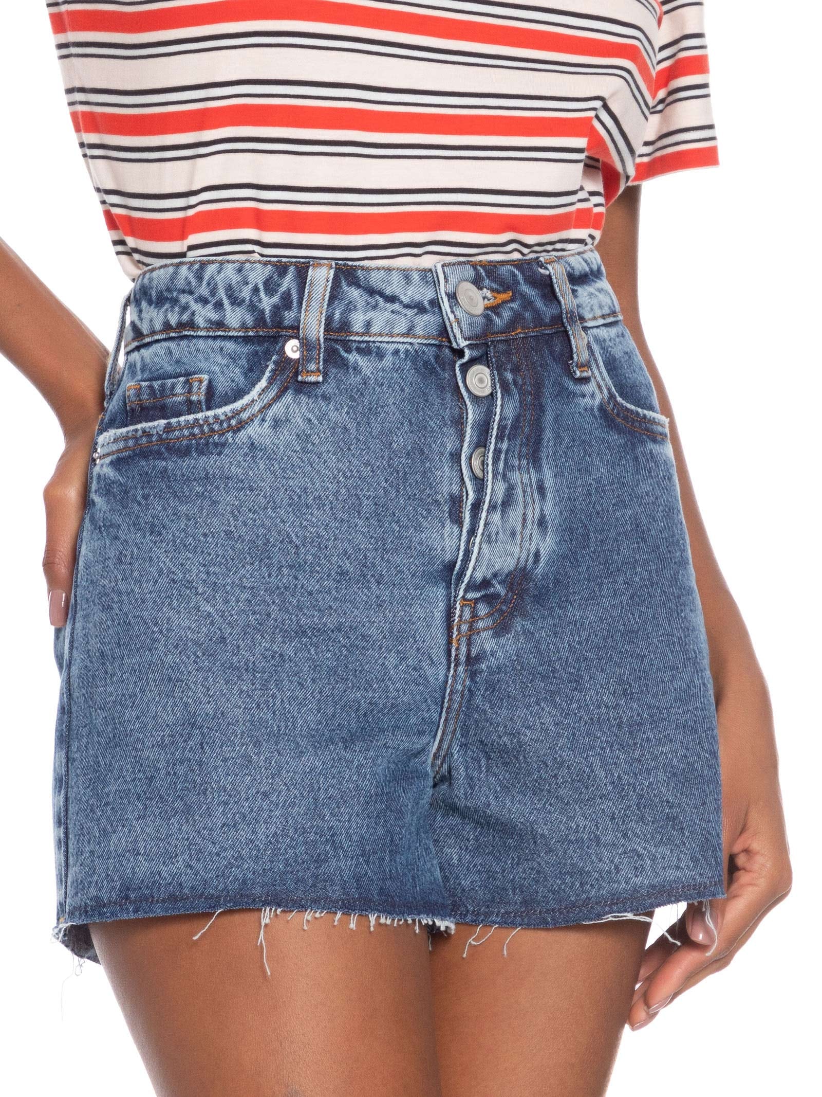 Short Feminino Azul Hering