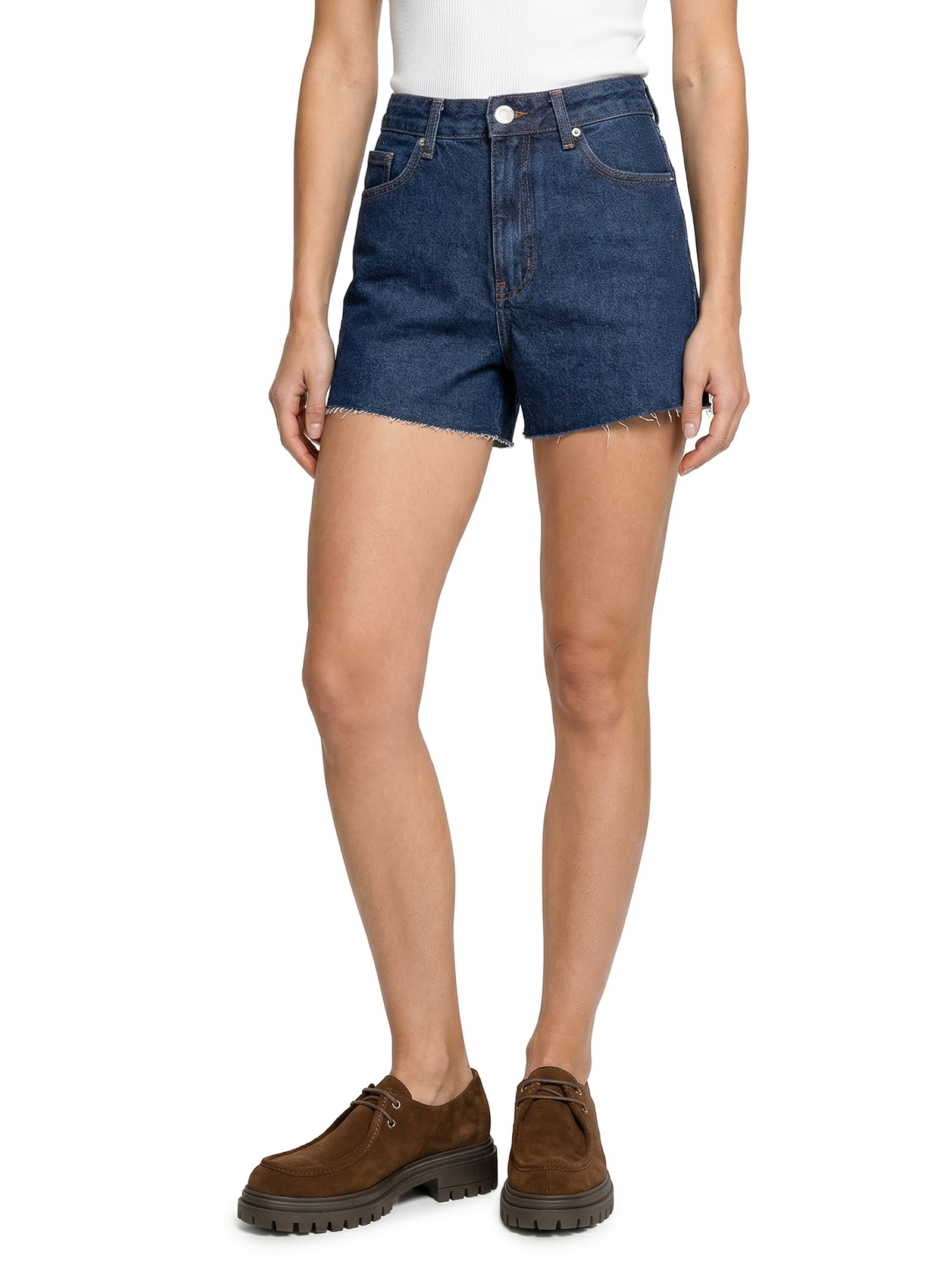 Short Feminino Azul Hering