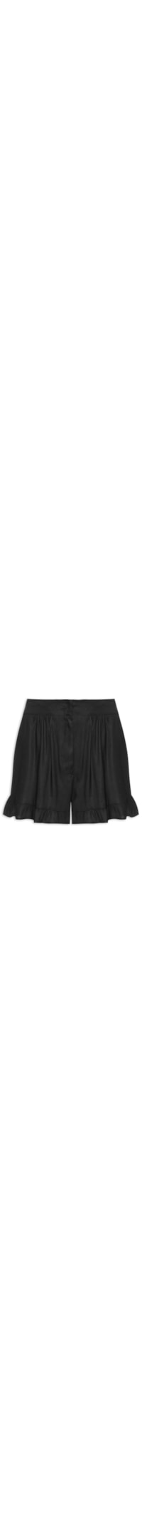 Short Feminino Babado - Preto
