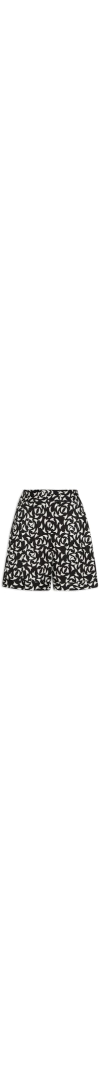 Short Feminino Bainha Italiana Geo Caminho - Preto