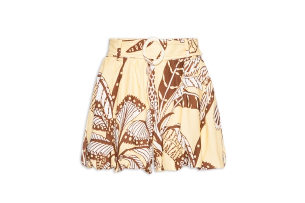 Short Feminino Balonê Amazônia - Amarelo