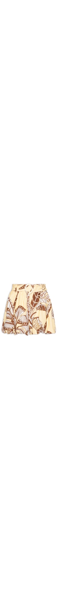 Short Feminino Balonê Amazônia - Amarelo