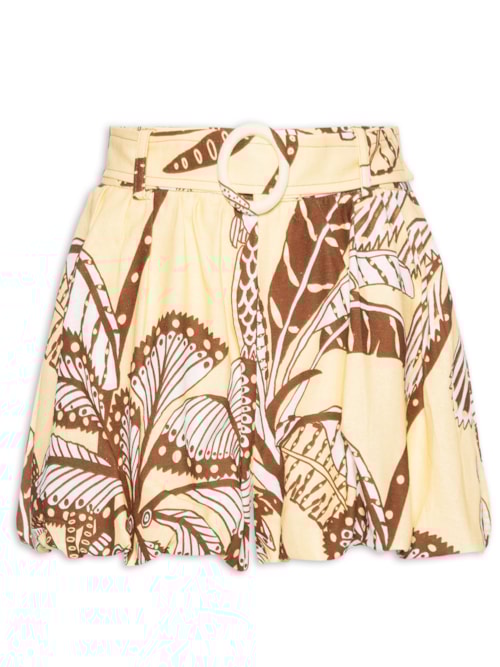 Short Feminino Balonê Amazônia – Amarelo