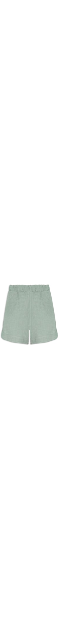 Short Feminino Barra Arredondada Com Bolsos - Verde
