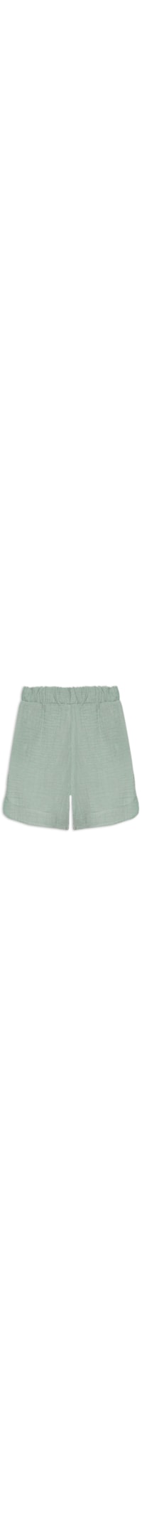 Short Feminino Barra Arredondada Com Bolsos - Verde
