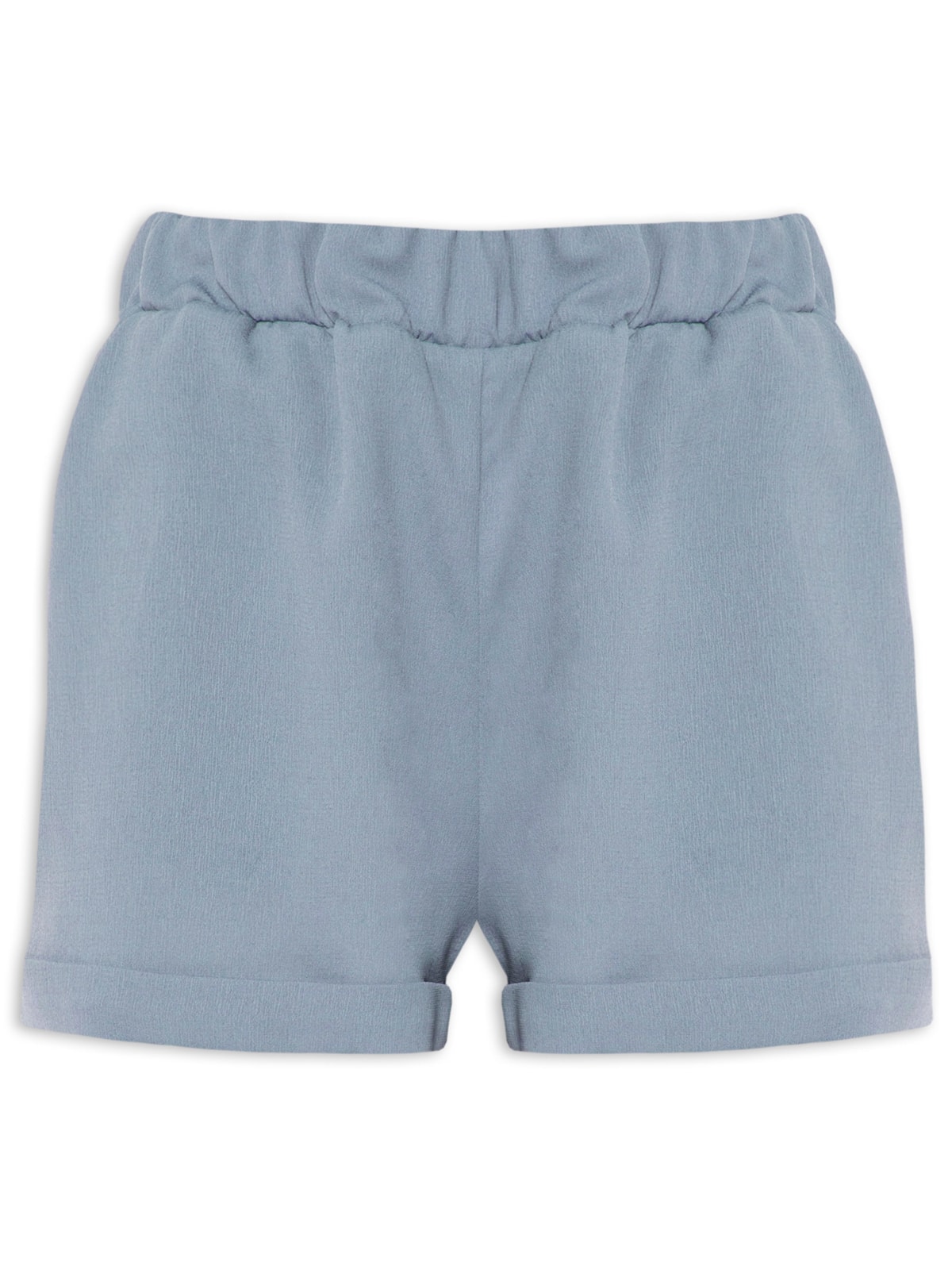 Vista 2 Short Feminino Barra Italiana Com Bolso AZUL AZUL