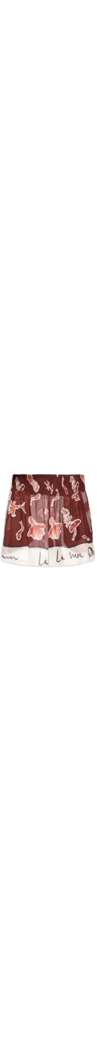 Short Feminino Barrado Fig Lamer - Marrom