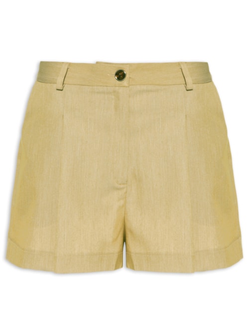 Short Feminino Basic Alfaiataria – Marrom