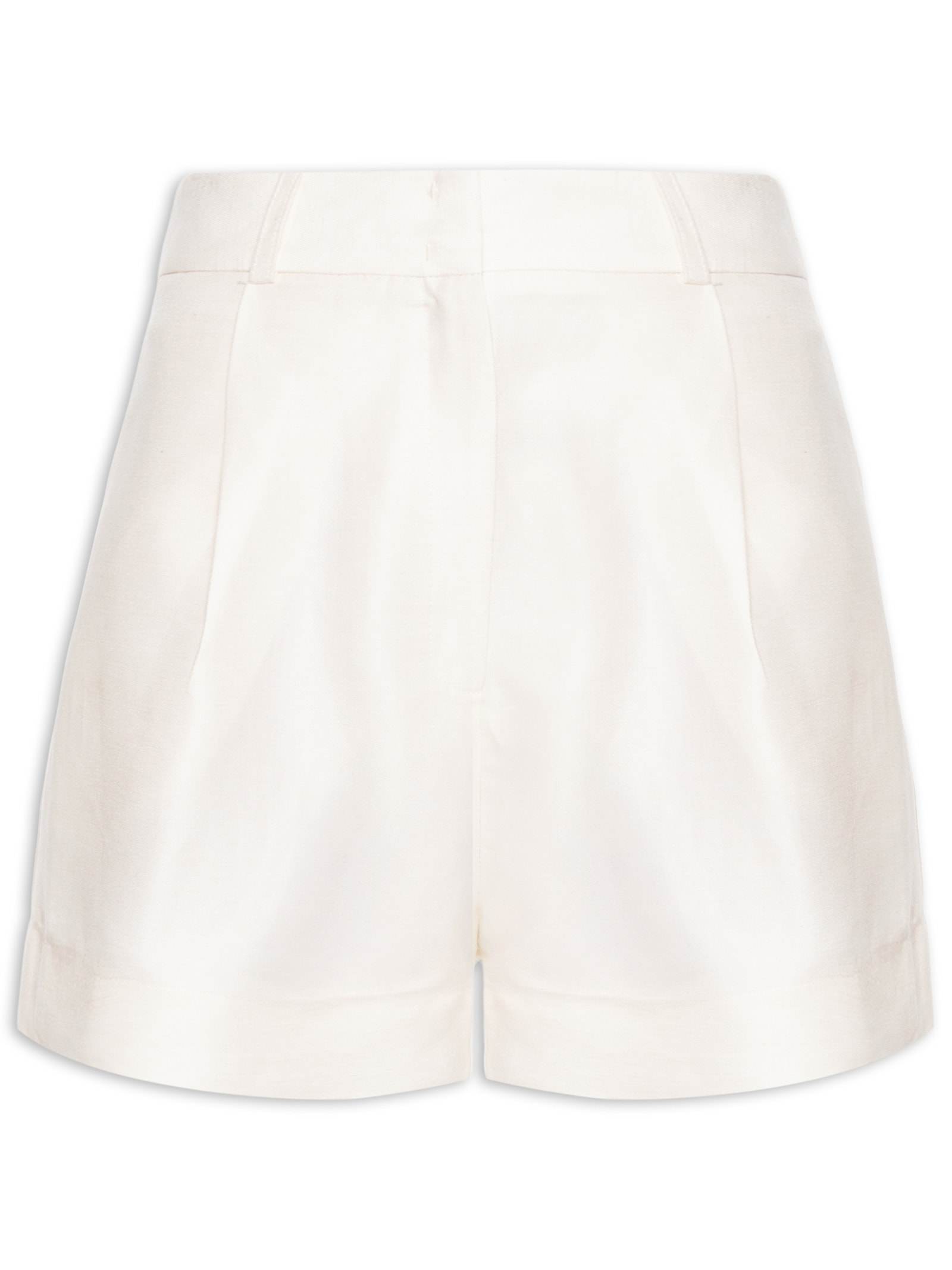 Short Feminino Basic Branco Animale